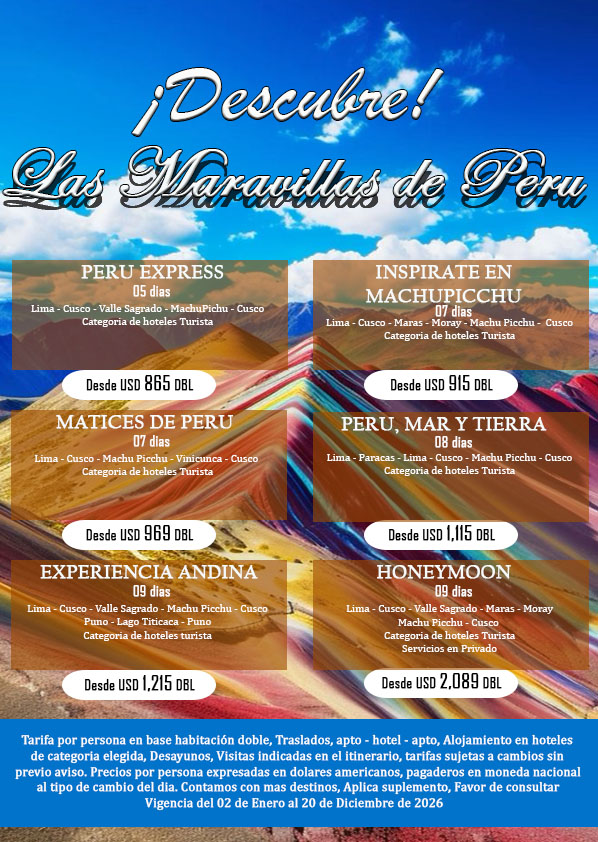 WEB PERU SOLO TERRESTRE vig02ene-20dic2026 AGENCIAS DE VIAJES